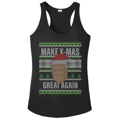 Make X-Mas Great Again Ugly Christmas Ladies PosiCharge Competitor Racerback Tank
