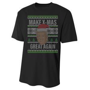 Make X-Mas Great Again Ugly Christmas Performance Sprint T-Shirt