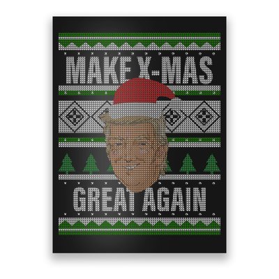 Make X-Mas Great Again Ugly Christmas Poster