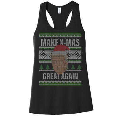 Make X-Mas Great Again Ugly Christmas Women's Racerback Tank