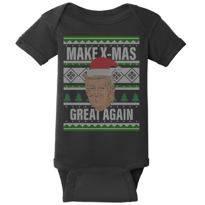 Make X-Mas Great Again Ugly Christmas Baby Bodysuit