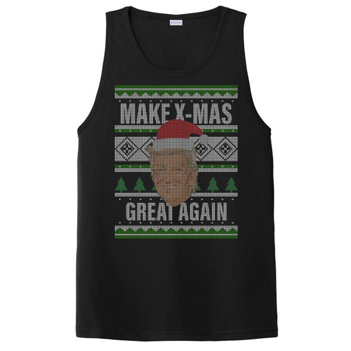 Make X-Mas Great Again Ugly Christmas PosiCharge Competitor Tank