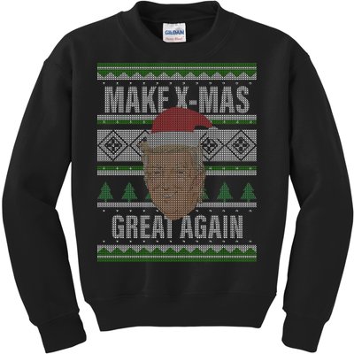 Make X-Mas Great Again Ugly Christmas Kids Sweatshirt