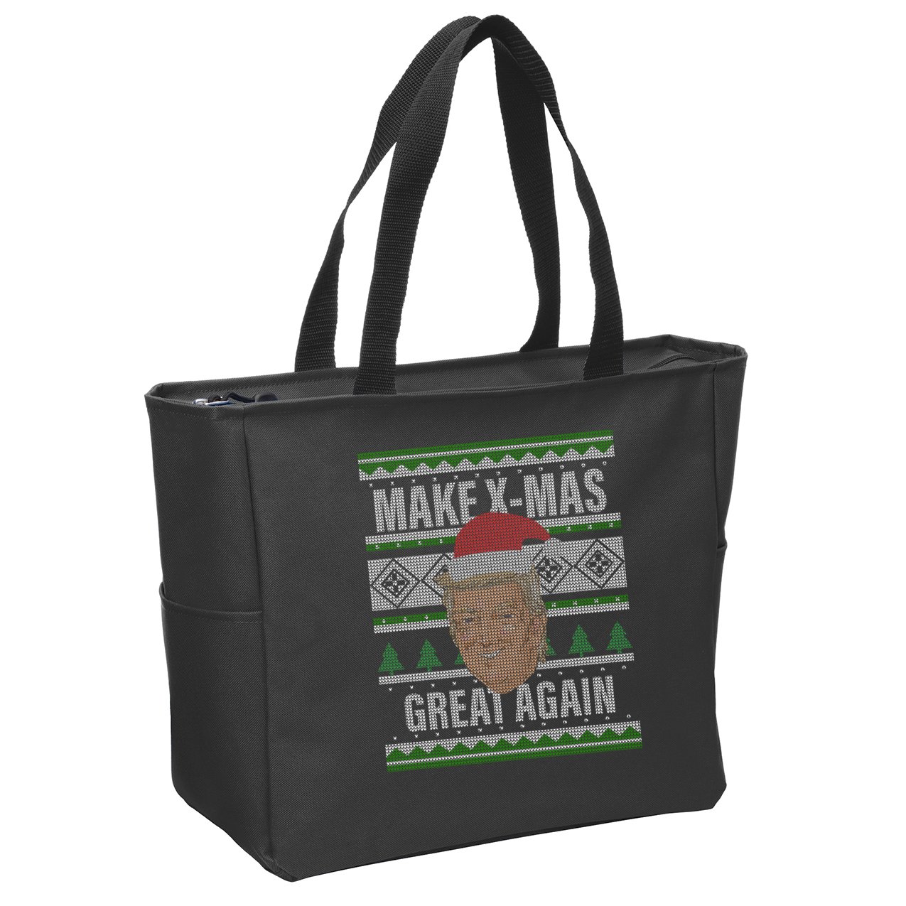 Make X-Mas Great Again Ugly Christmas Zip Tote Bag