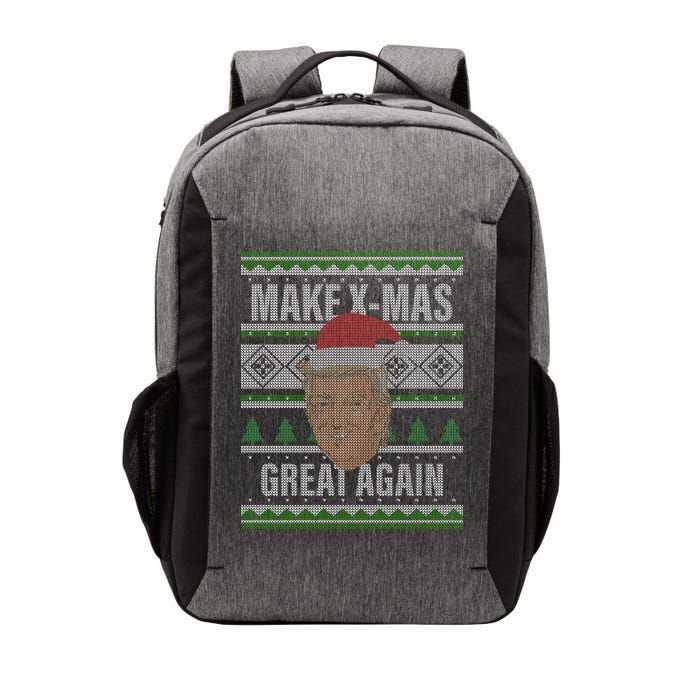Make X-Mas Great Again Ugly Christmas Vector Backpack