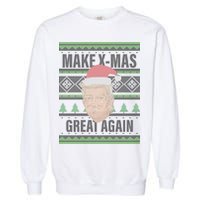 Make X-Mas Great Again Ugly Christmas Garment-Dyed Sweatshirt