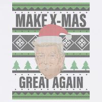Make X-Mas Great Again Ugly Christmas Garment-Dyed Sweatshirt