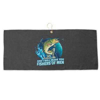 Make You Fishers Of Men Large Microfiber Waffle Golf Towel