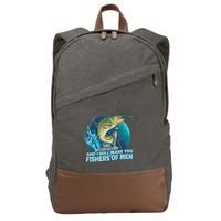 Make You Fishers Of Men Cotton Canvas Backpack
