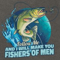 Make You Fishers Of Men Cotton Canvas Backpack
