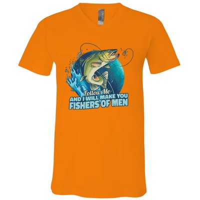 Make You Fishers Of Men V-Neck T-Shirt