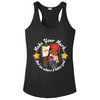 Make Your Mark And See Where It Takes You Ladies PosiCharge Competitor Racerback Tank