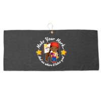 Make Your Mark And See Where It Takes You Large Microfiber Waffle Golf Towel