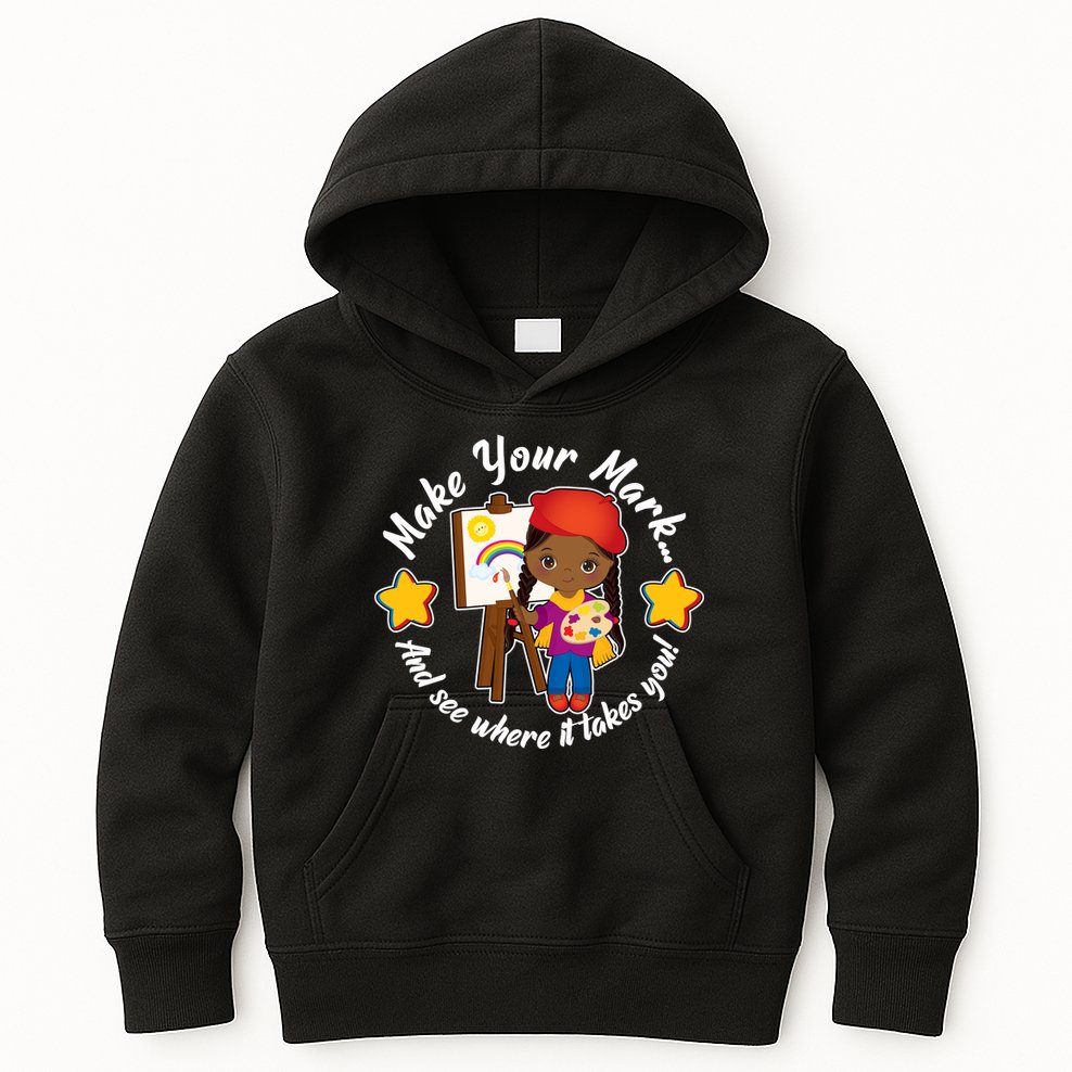 Make Your Mark And See Where It Takes You Kids Hoodie