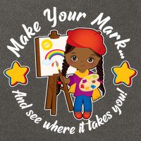 Make Your Mark And See Where It Takes You Cotton Canvas Backpack