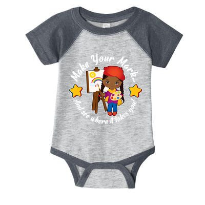 Make Your Mark And See Where It Takes You Infant Baby Jersey Bodysuit