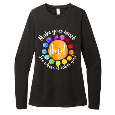 Make Your Mark See Where it Takes You Womens CVC Long Sleeve Shirt