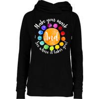 Make Your Mark See Where it Takes You Womens Funnel Neck Pullover Hood