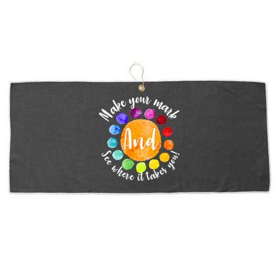 Make Your Mark See Where it Takes You Large Microfiber Waffle Golf Towel