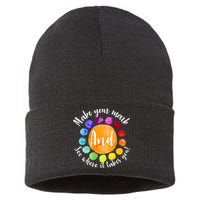 Make Your Mark See Where it Takes You Sustainable Knit Beanie