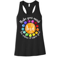 Make Your Mark See Where it Takes You Women's Racerback Tank