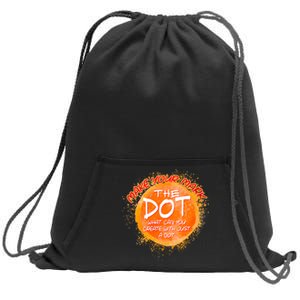 Make Your Mark The Dot Splatter Sweatshirt Cinch Pack Bag