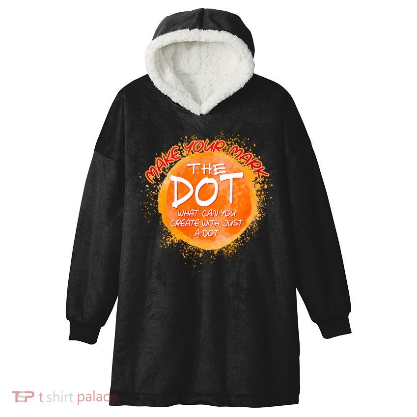 Make Your Mark The Dot Splatter Hooded Wearable Blanket