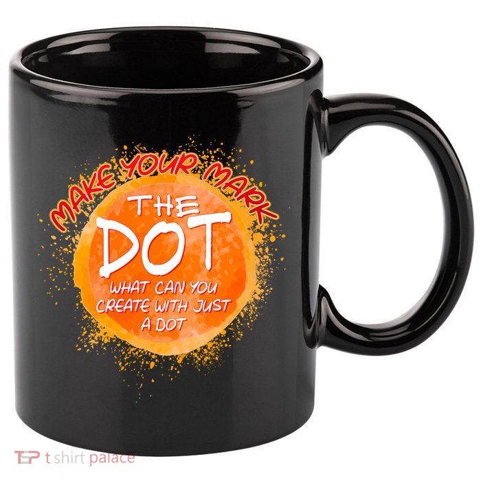 Make Your Mark The Dot Splatter 11oz C Handle Ceramic Mug