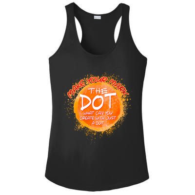 Make Your Mark The Dot Splatter Ladies PosiCharge Competitor Racerback Tank