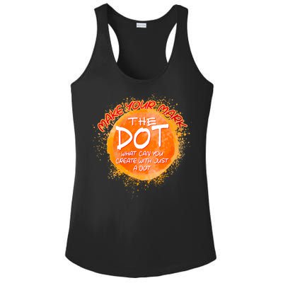 Make Your Mark The Dot Splatter Ladies PosiCharge Competitor Racerback Tank