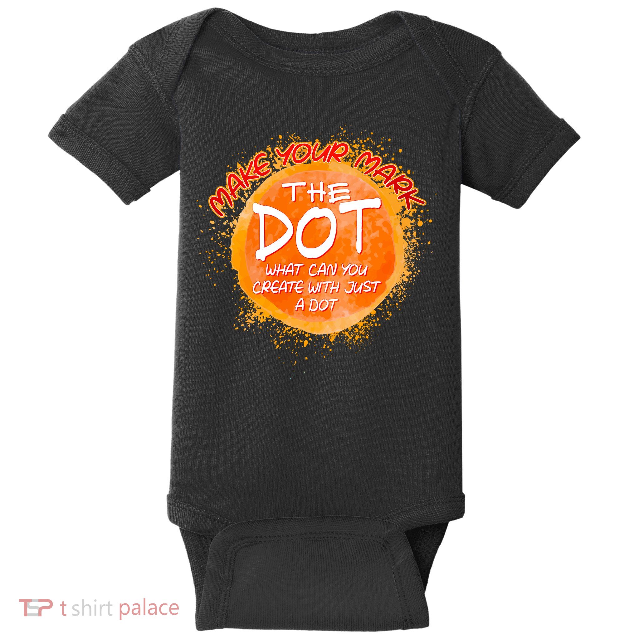 Make Your Mark The Dot Splatter Baby Bodysuit
