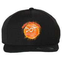Make Your Mark The Dot Splatter Wool Snapback Cap