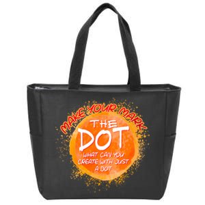 Make Your Mark The Dot Splatter Zip Tote Bag