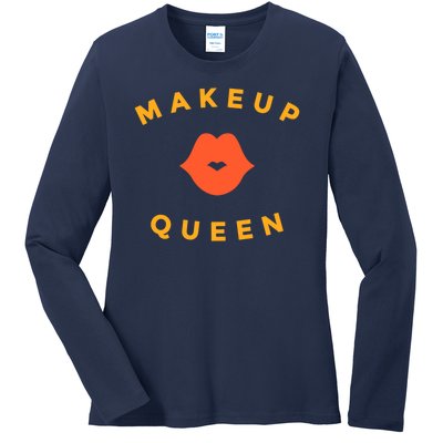 Makeup Queen Ladies Long Sleeve Shirt