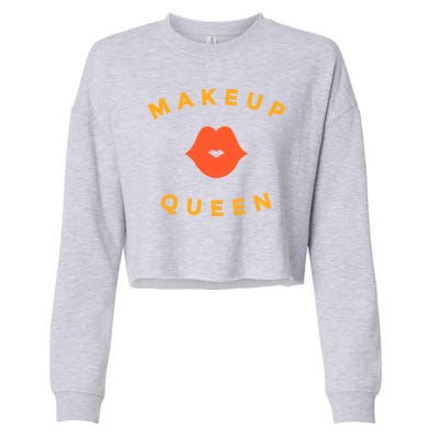 Makeup Queen Cropped Pullover Crew