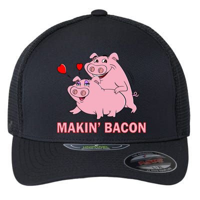Makin' Bacon Pigs In Love Flexfit Unipanel Trucker Cap