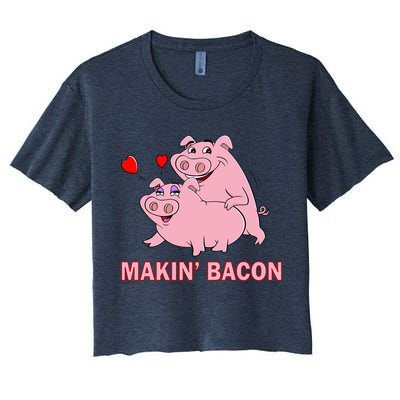 Makin' Bacon Pigs In Love Crop Top