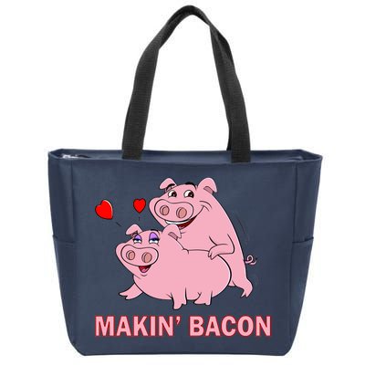 Makin' Bacon Pigs In Love Zip Tote Bag