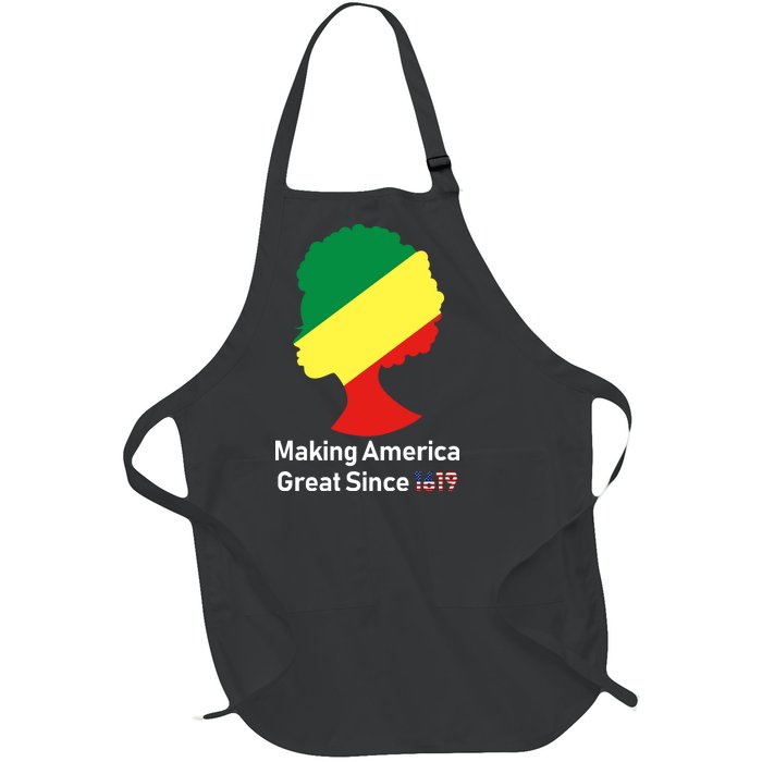 Making America Great Since 1619 Full-Length Apron With Pockets