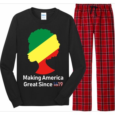 Making America Great Since 1619 Long Sleeve Pajama Set