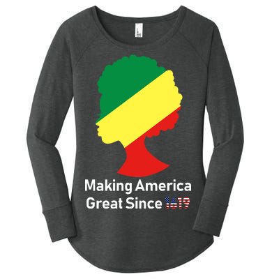 Making America Great Since 1619 Women's Perfect Tri Tunic Long Sleeve Shirt