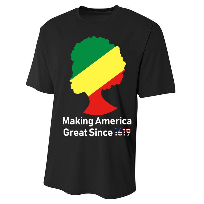 Making America Great Since 1619 Performance Sprint T-Shirt