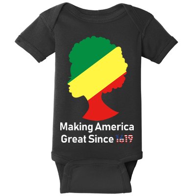 Making America Great Since 1619 Baby Bodysuit