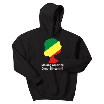 Making America Great Since 1619 Kids Hoodie