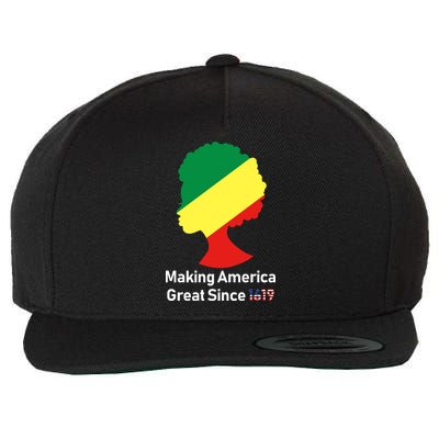 Making America Great Since 1619 Wool Snapback Cap
