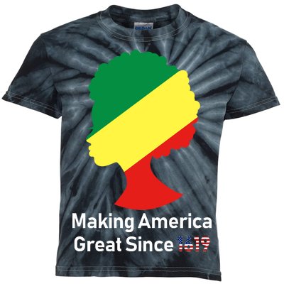 Making America Great Since 1619 Kids Tie-Dye T-Shirt