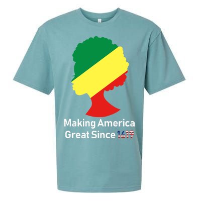 Making America Great Since 1619 Sueded Cloud Jersey T-Shirt