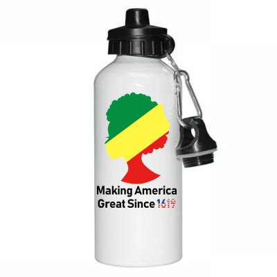 Making America Great Since 1619 Aluminum Water Bottle