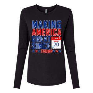 Making America Great Since 2017 Trump Inauguration Day Womens Cotton Relaxed Long Sleeve T-Shirt