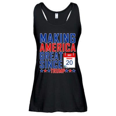 Making America Great Since 2017 Trump Inauguration Day Ladies Essential Flowy Tank